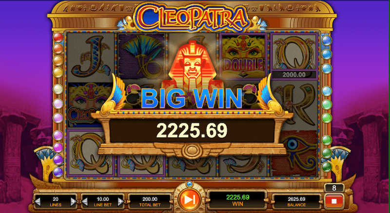 cleopatra big win 