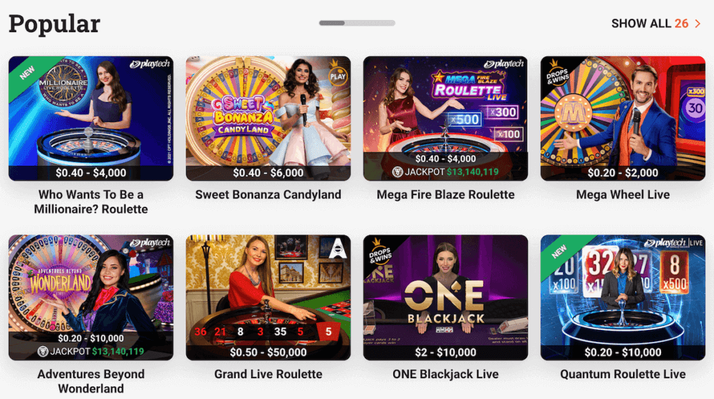 leovegas live casino games 