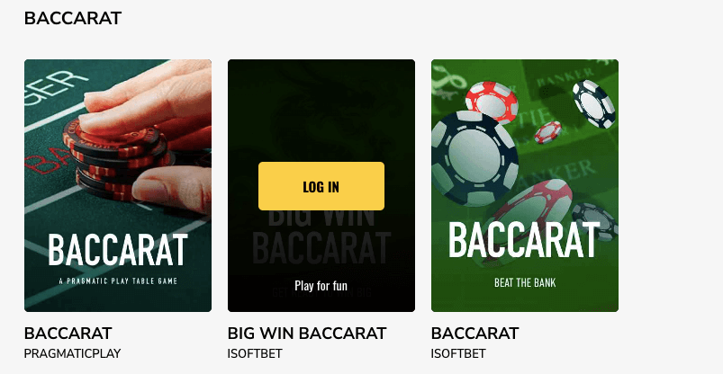 CasinoFest Baccarat