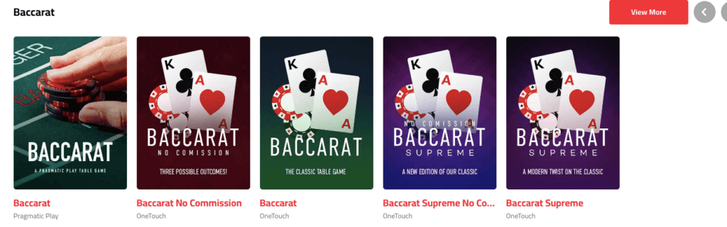 Ultra Casino Baccarat Canada