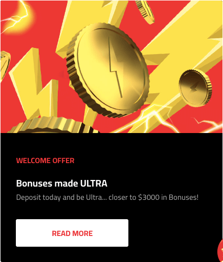 Ultra welcome bonus