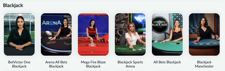 BetVictor Live Blakjack