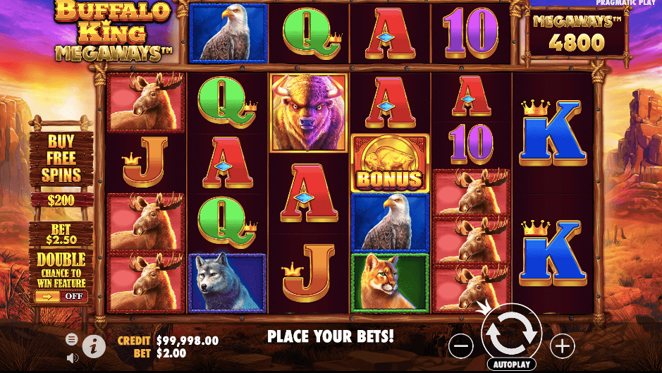 Buffalo King Megaways - Bonus Buy Slot Canada