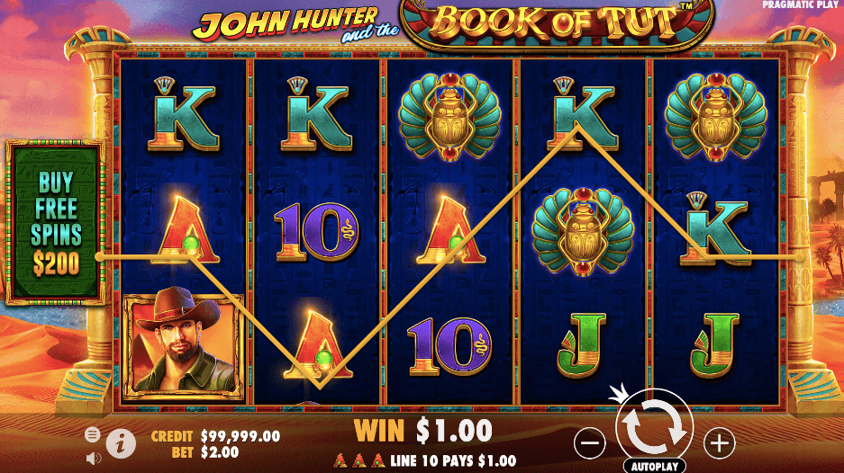 John Hunter and the Book of Tut - Bonus Buy Slot Canada