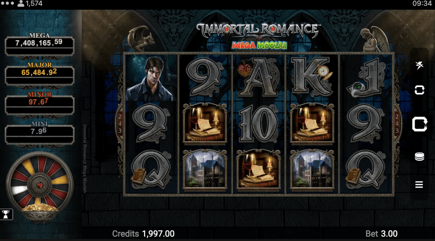 Immortal Romance Mega Moolah Slot