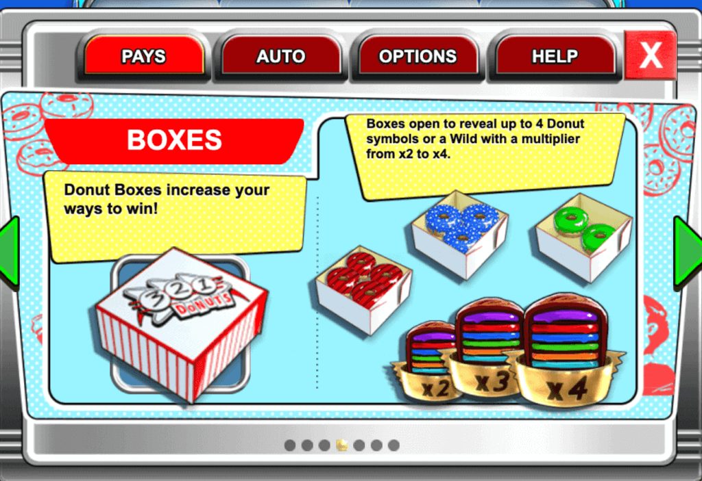Donuts Slot Donut Box Features