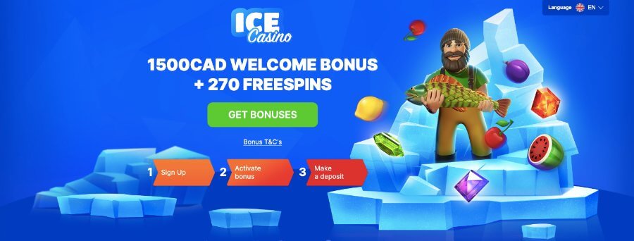 ICE Casino Welcome Bonus Canada
