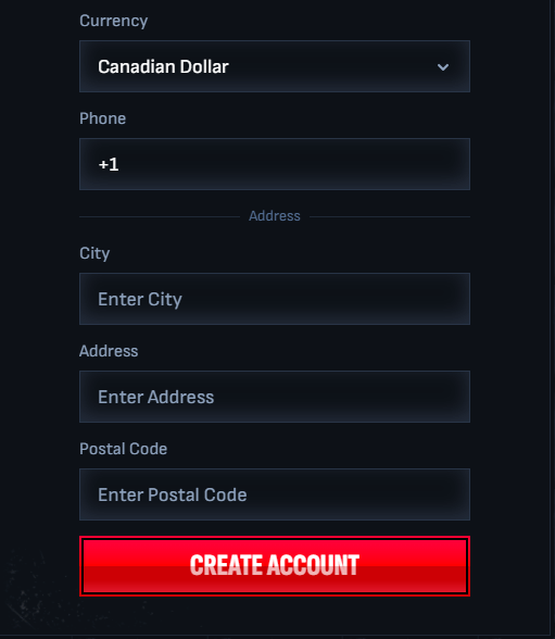 mafiacasino registration step 2.1