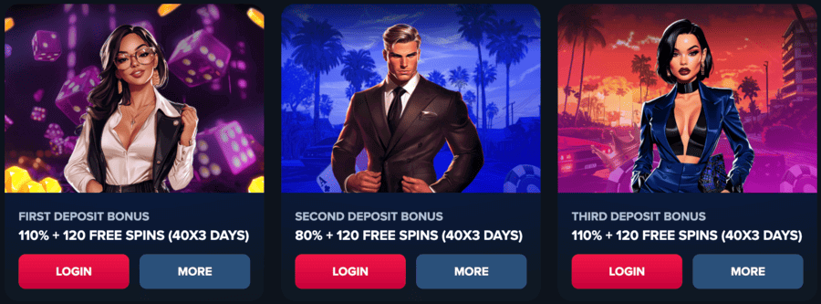 welcome bonus at Trips Casino